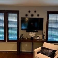 Real wood interior shutters mahogany stain tinton falls nj 3