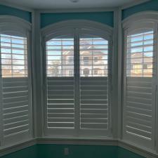 Sleek 3 1/2 Inch Arch Top Faux Wood Interior Shutters in Brick Township, NJ